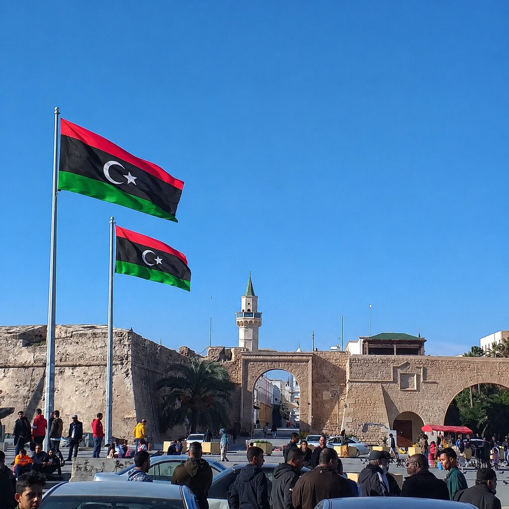 Photo of the Libyan flag