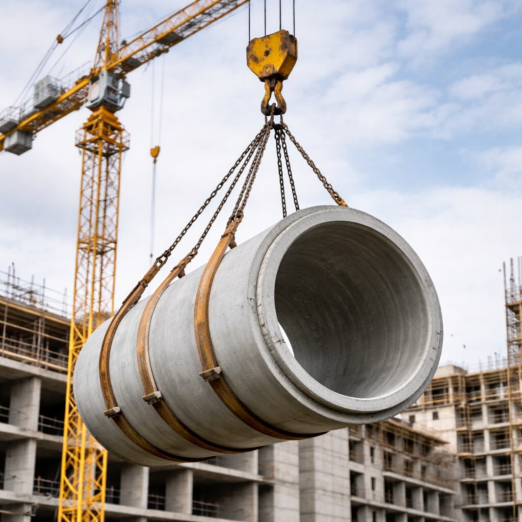 Generated image of a crane lifting a load