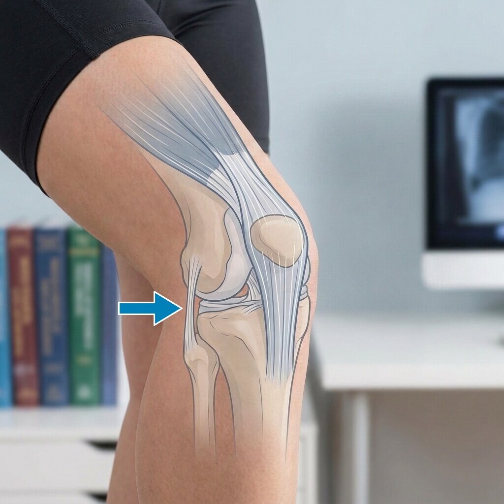 Generated image of knee ligaments