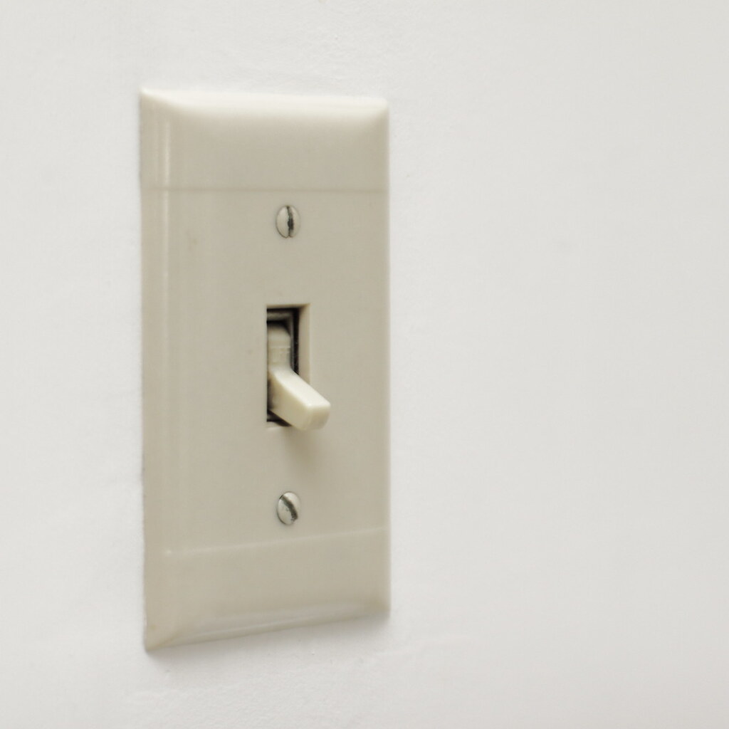 Photo of a light switch