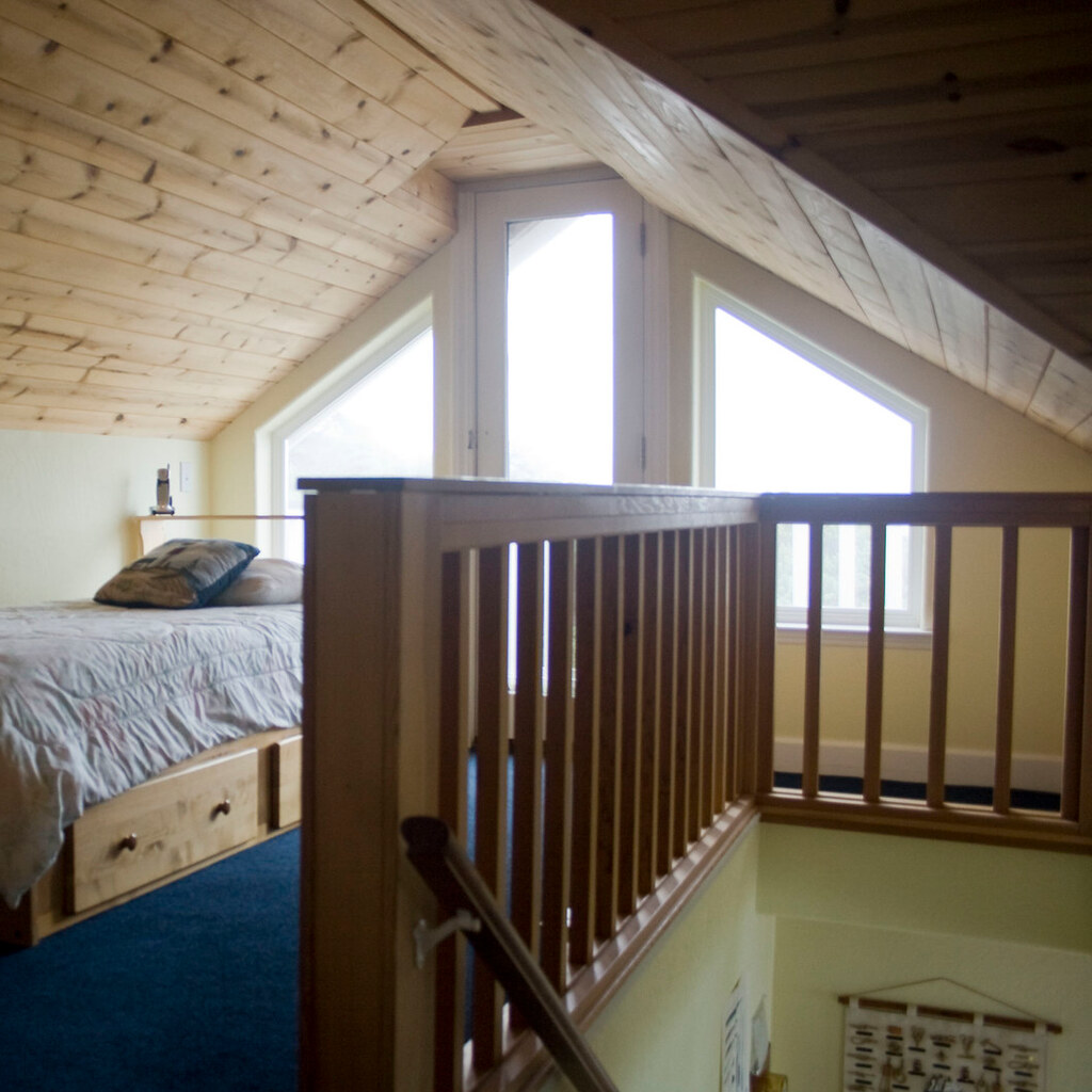 A bedroom loft.