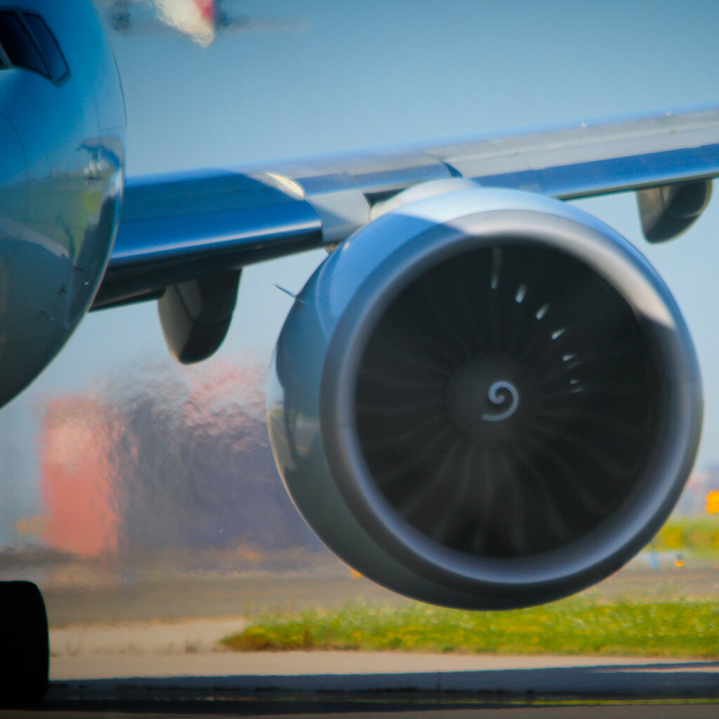 Photo of a jet engine