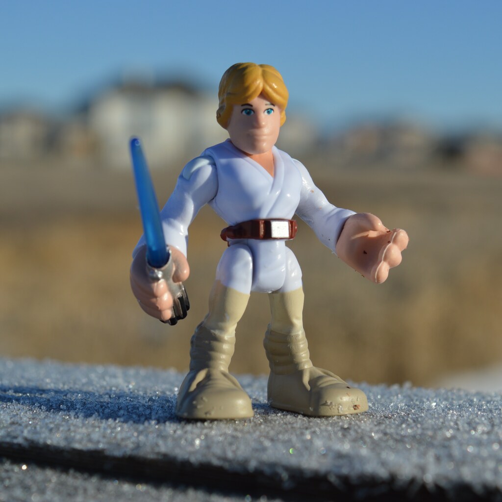 Photo of a Luke Skywalker toy