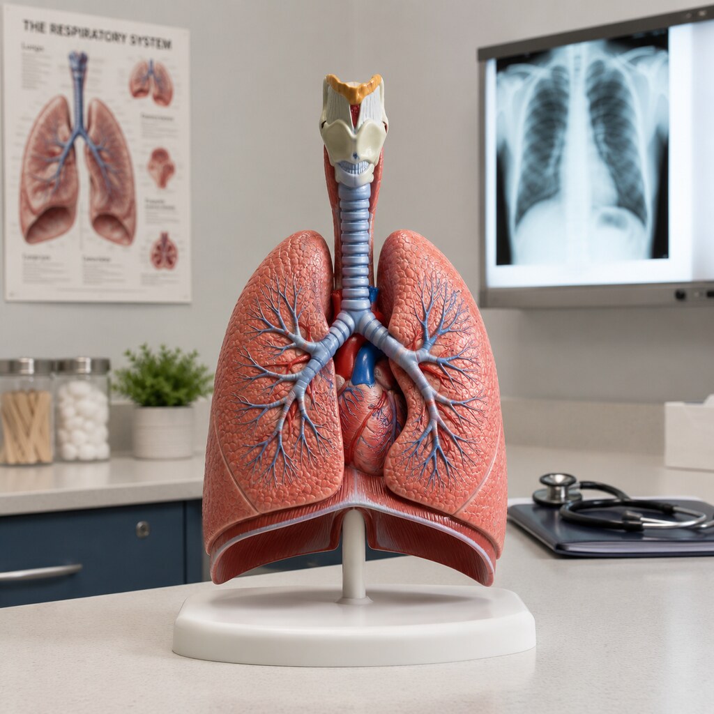 Generated image of an educational model of lungs