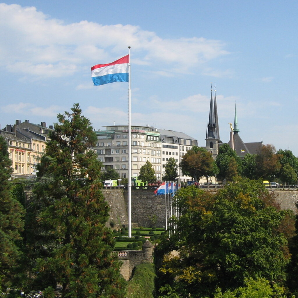 Photo of the Luxembourg flag