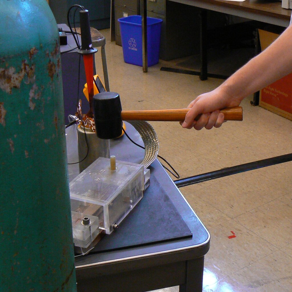 Photo of a rubber mallet
