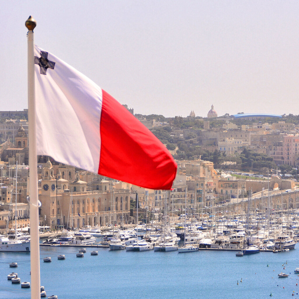 Photo of the Maltese flag