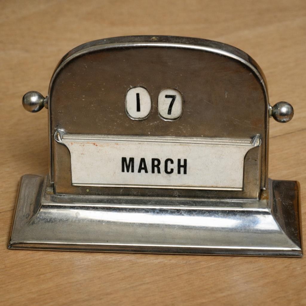 Photo of a calendar on March