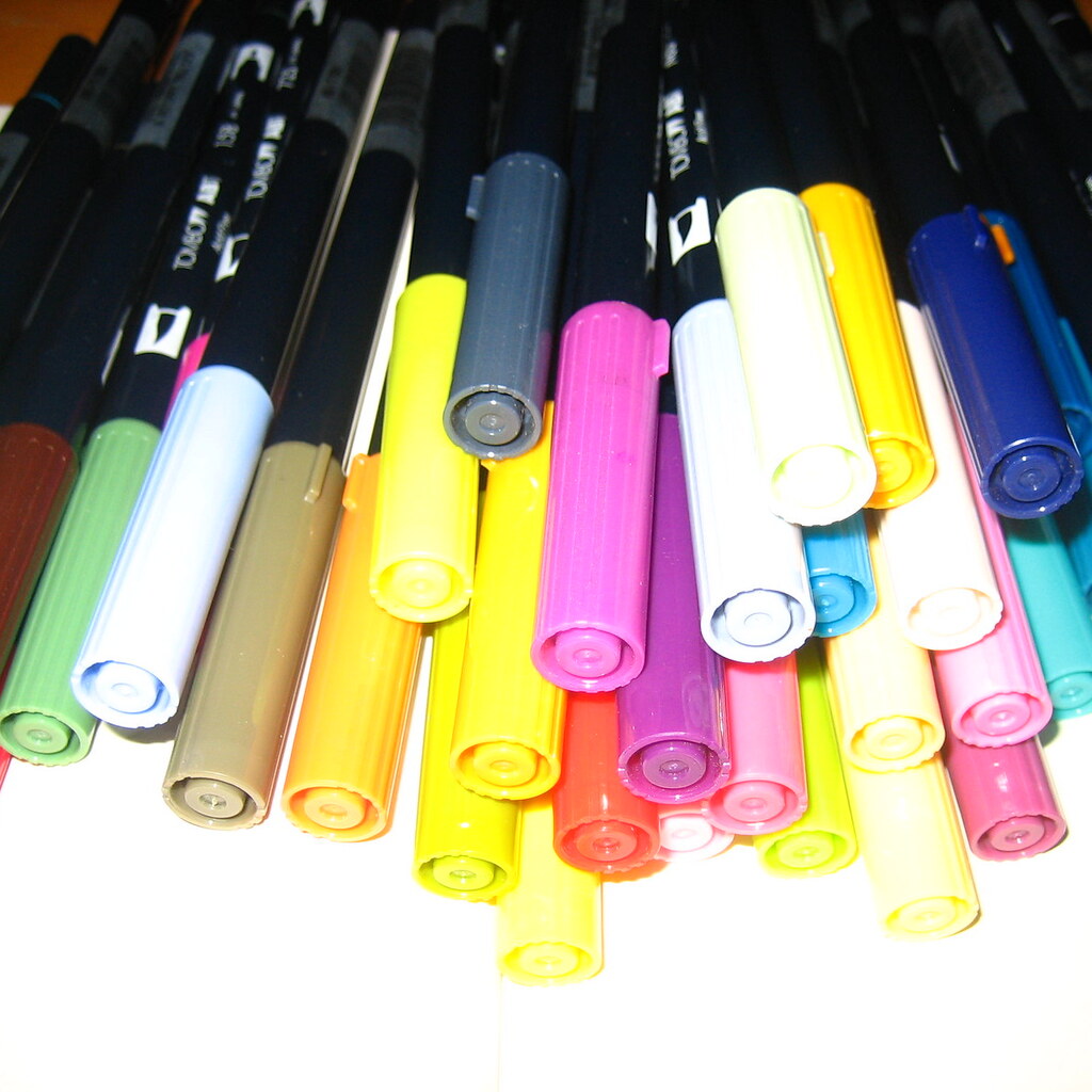 Photo of some coloured markers