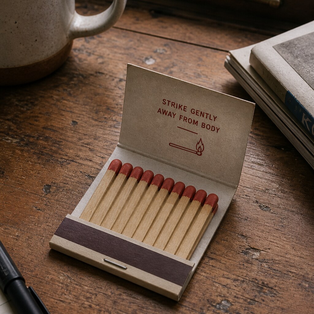 Generated image of a matchbook