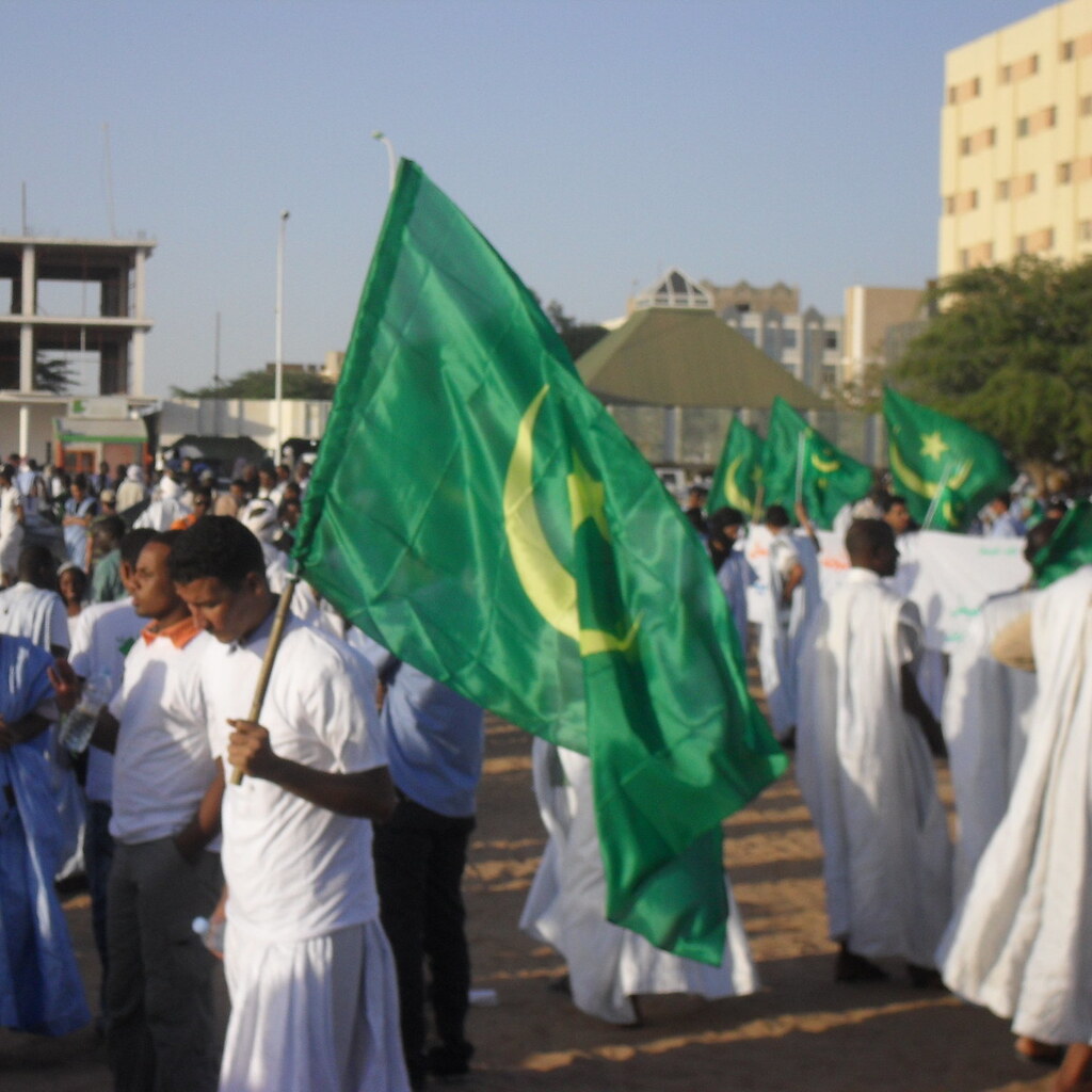 Photo of the Mauritanian flag
