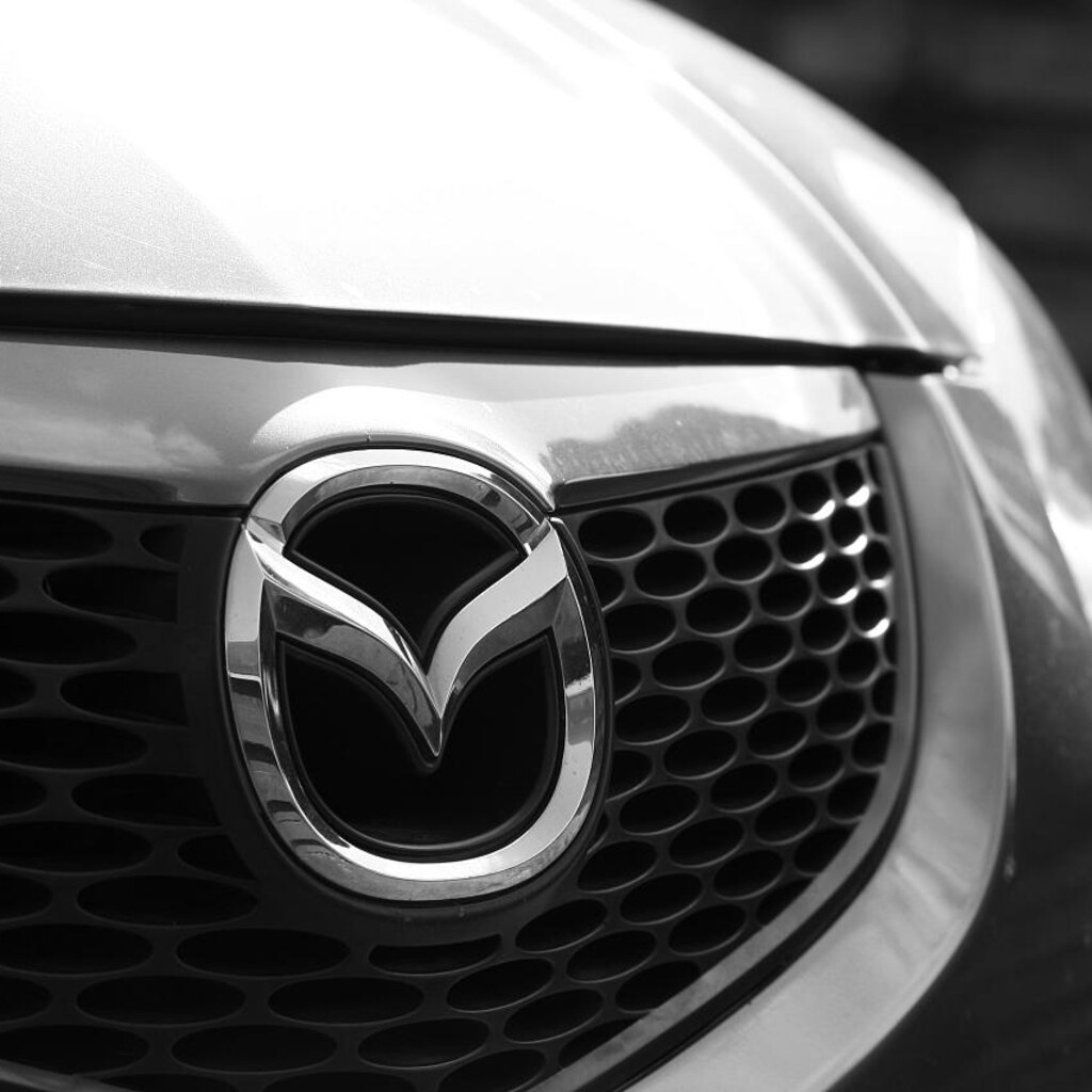 Photo of a Mazda badge