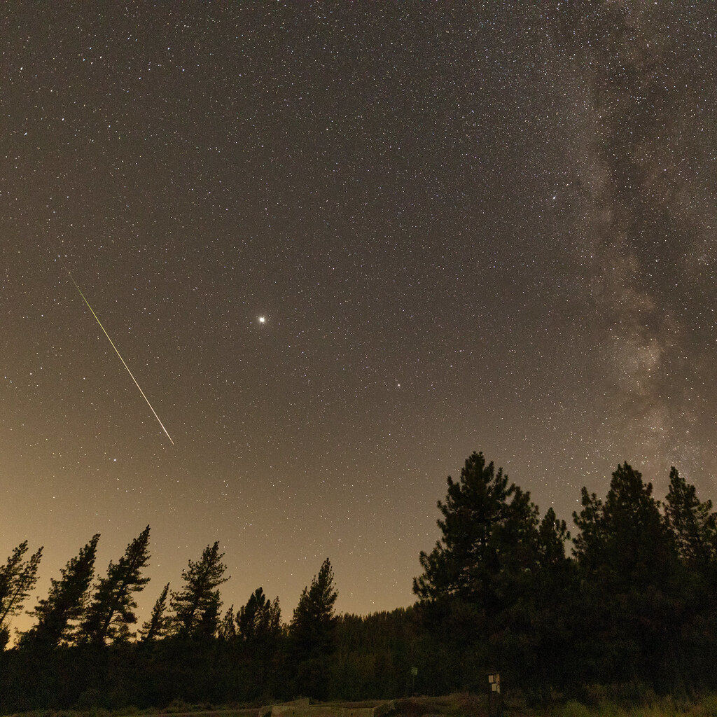Photo of a meteor