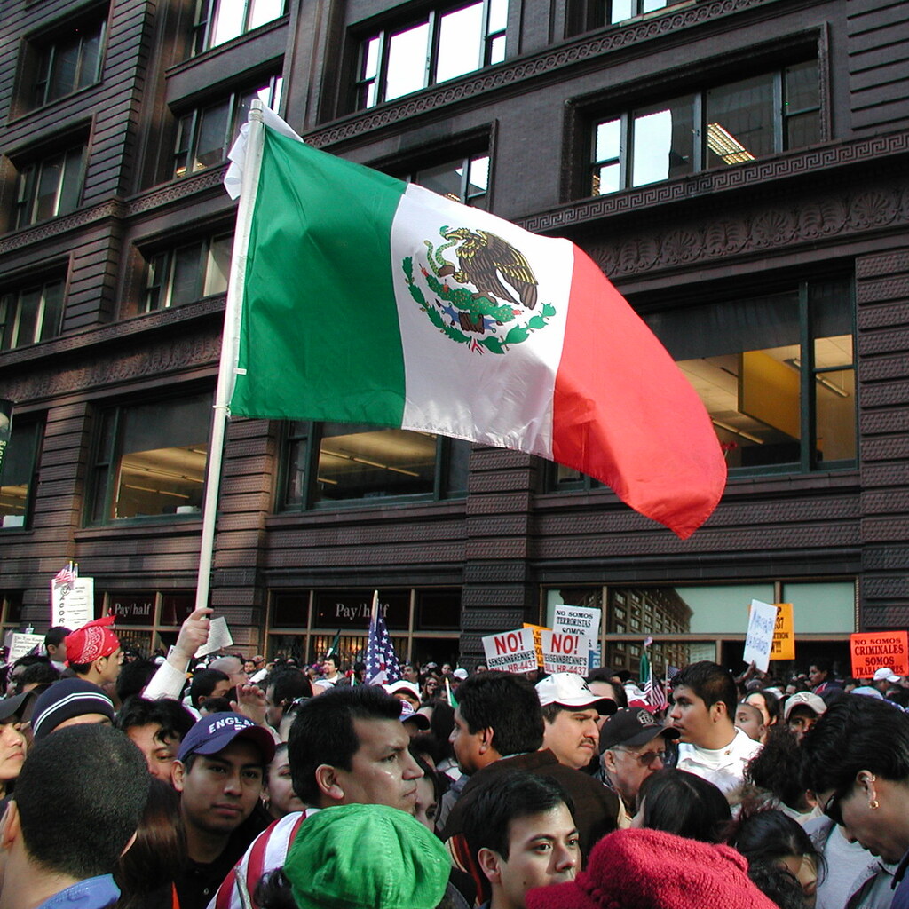 Photo of the Mexican flag