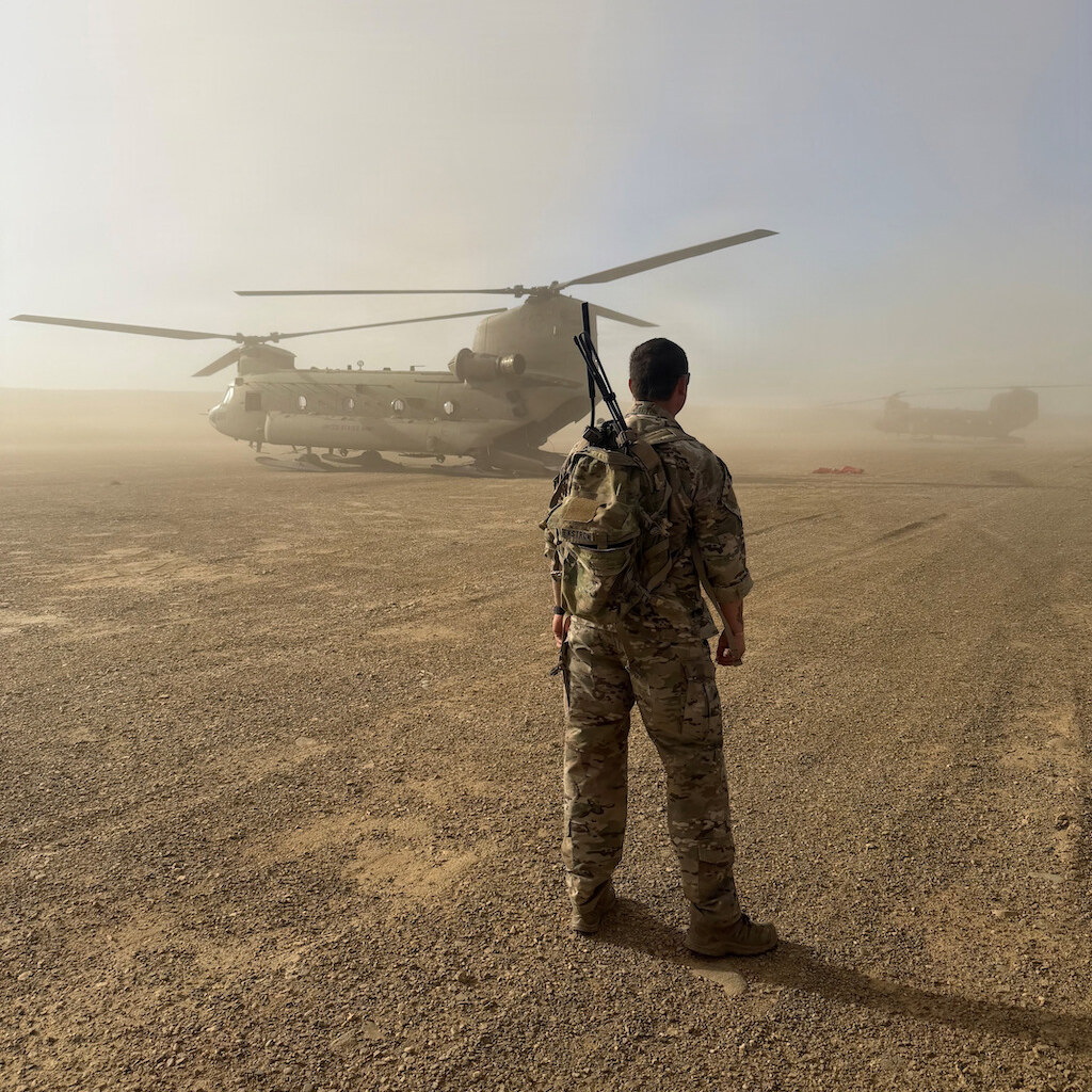 Photo of a military scene