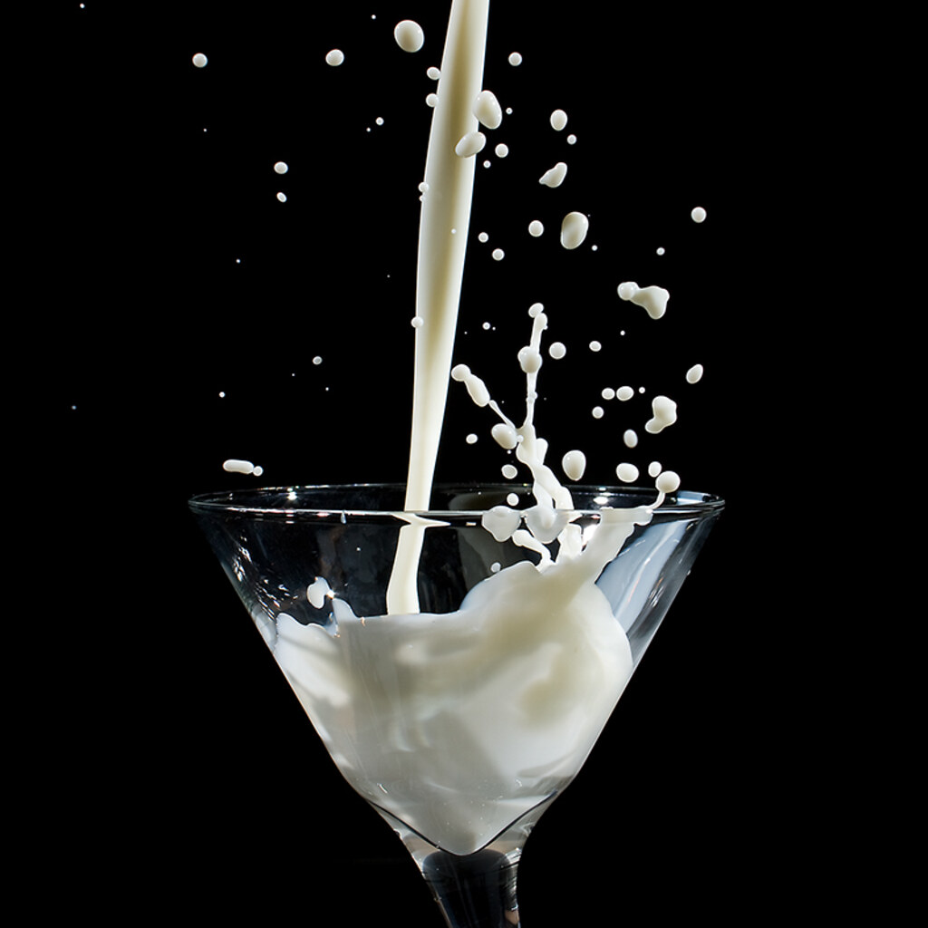 Photo of a glass of milk