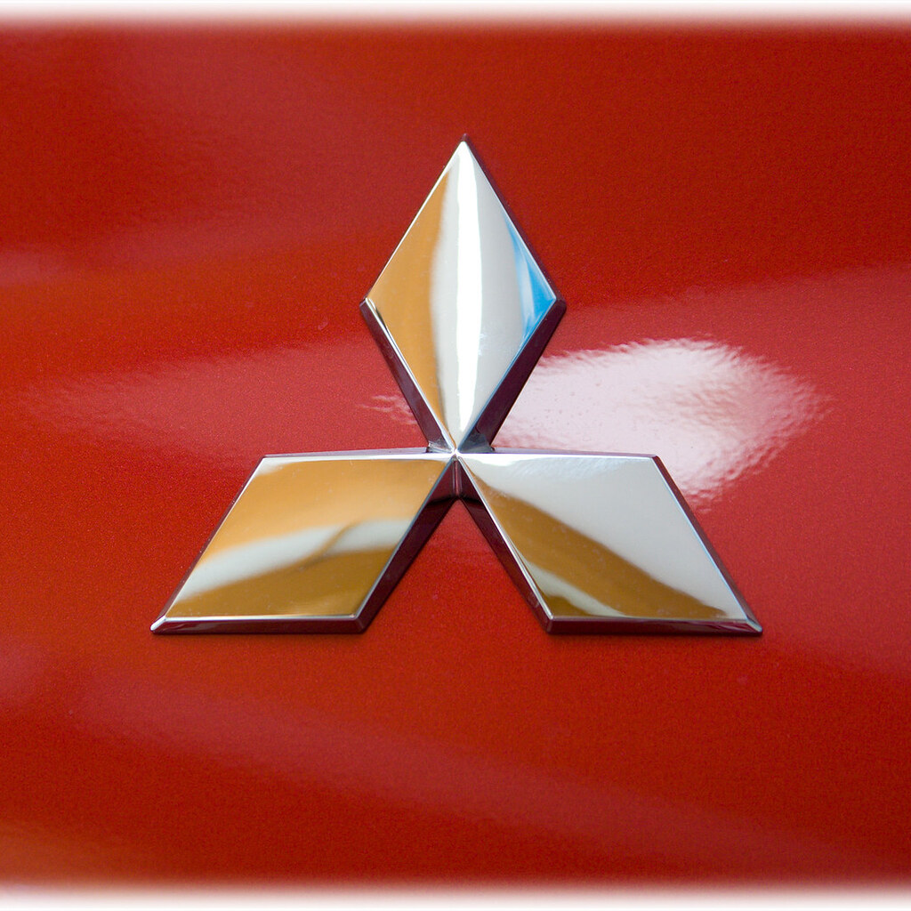 Photo of a Mitsubishi badge