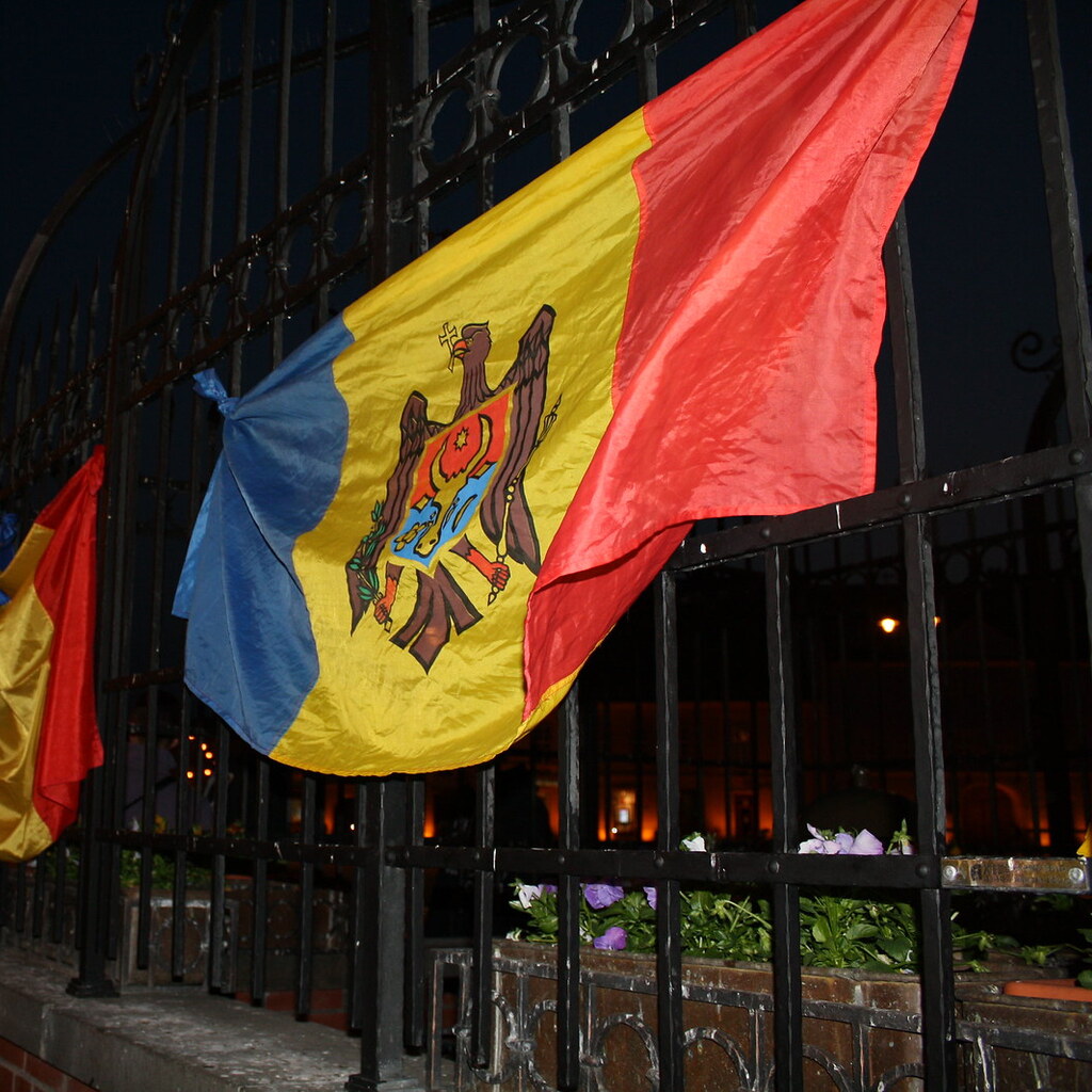 Photo of the Moldovan flag