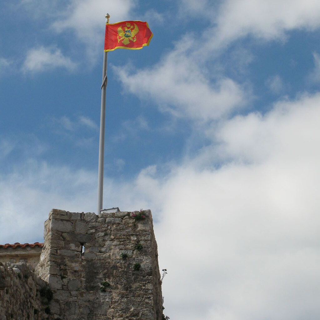 Photo of the Montenegrin flag