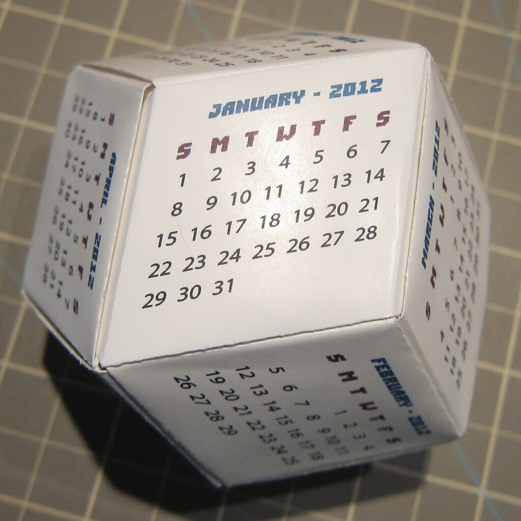 Photo of a calendar