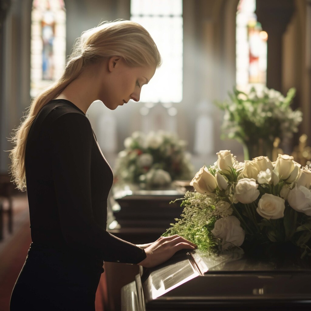 Photo of someone mourning