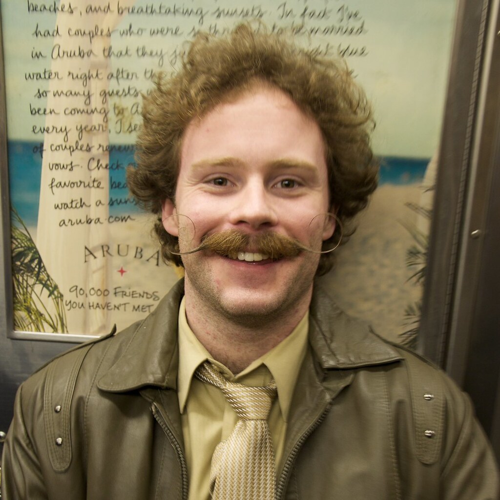 Photo of a man with a moustache