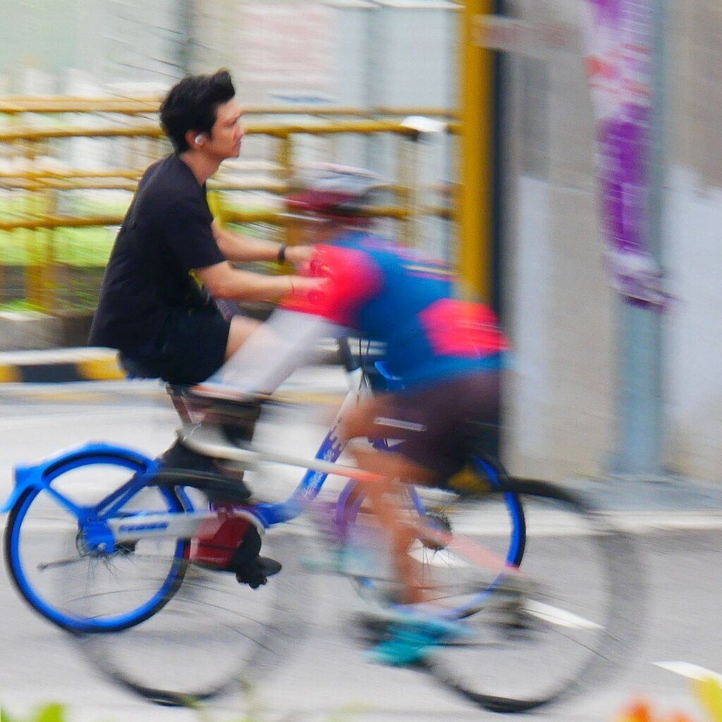 Photo of a people on bicycles