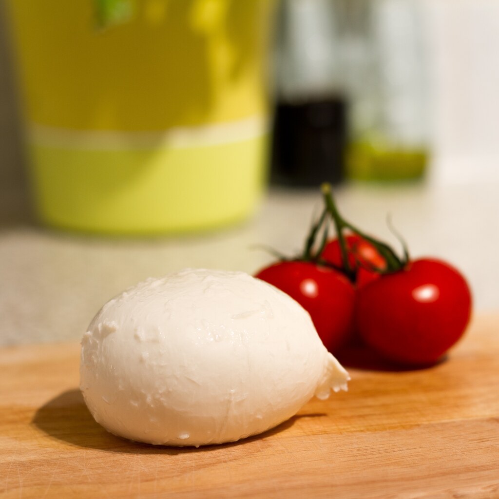 Mozzarella cheese.