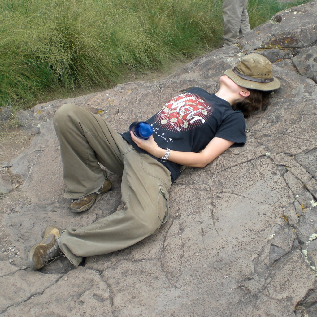 Photo of a woman having a nap