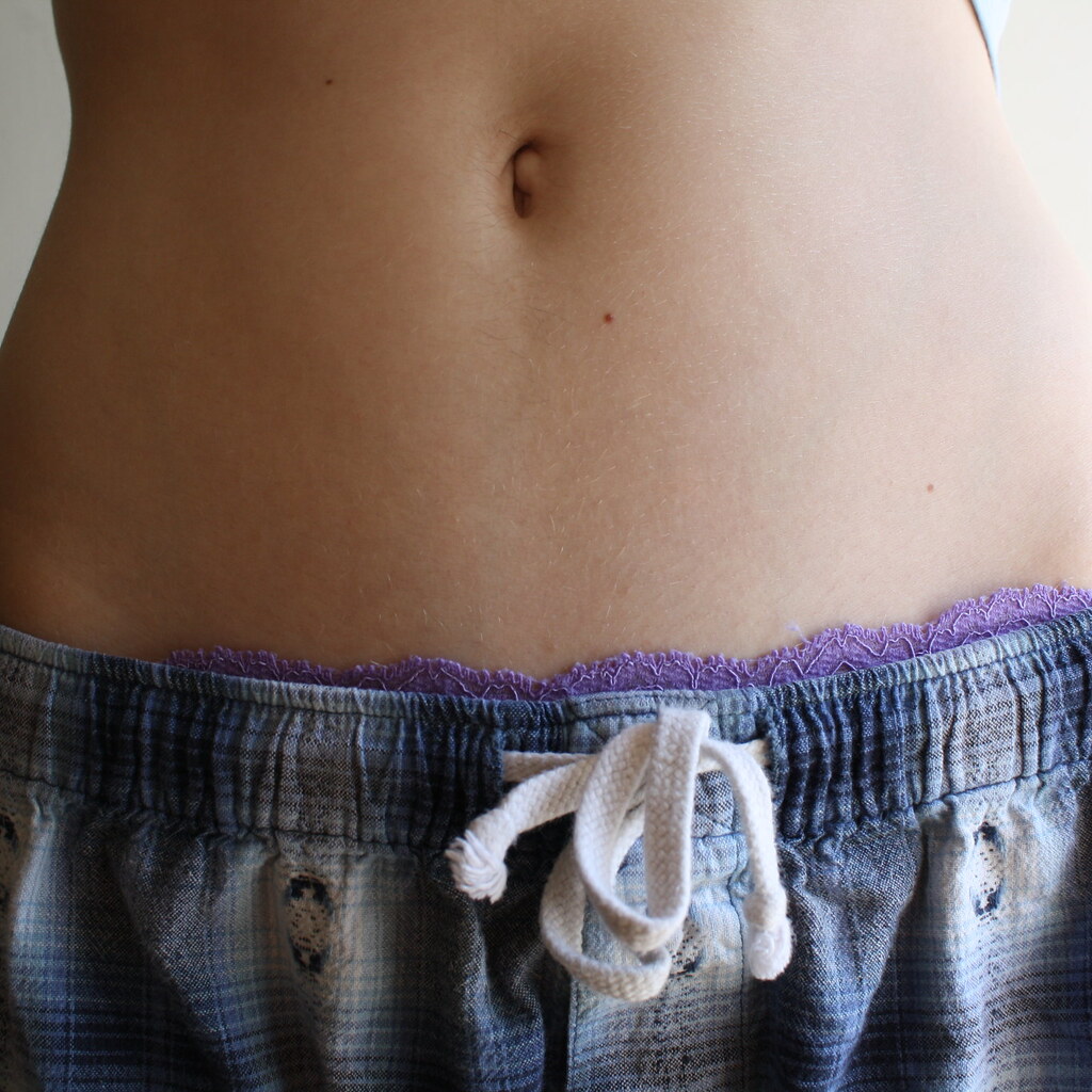 Photo of someone's navel