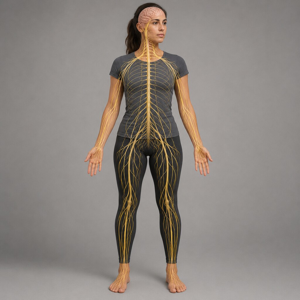 Generated image of the nervous system