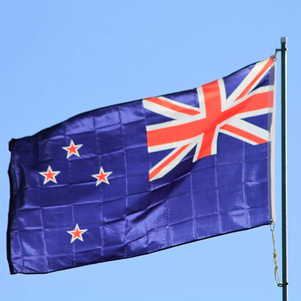 Photo of the New Zealand flag