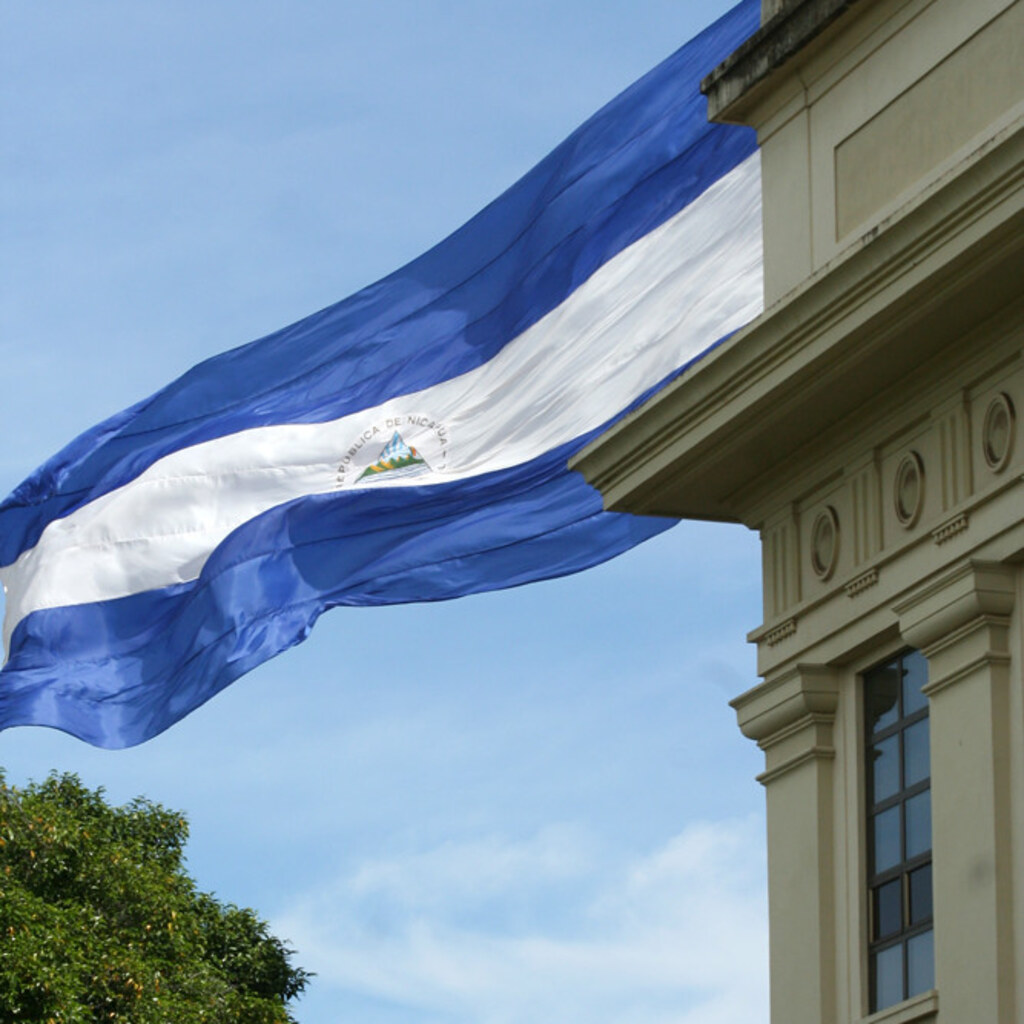 Photo of the Nicaraguan flag