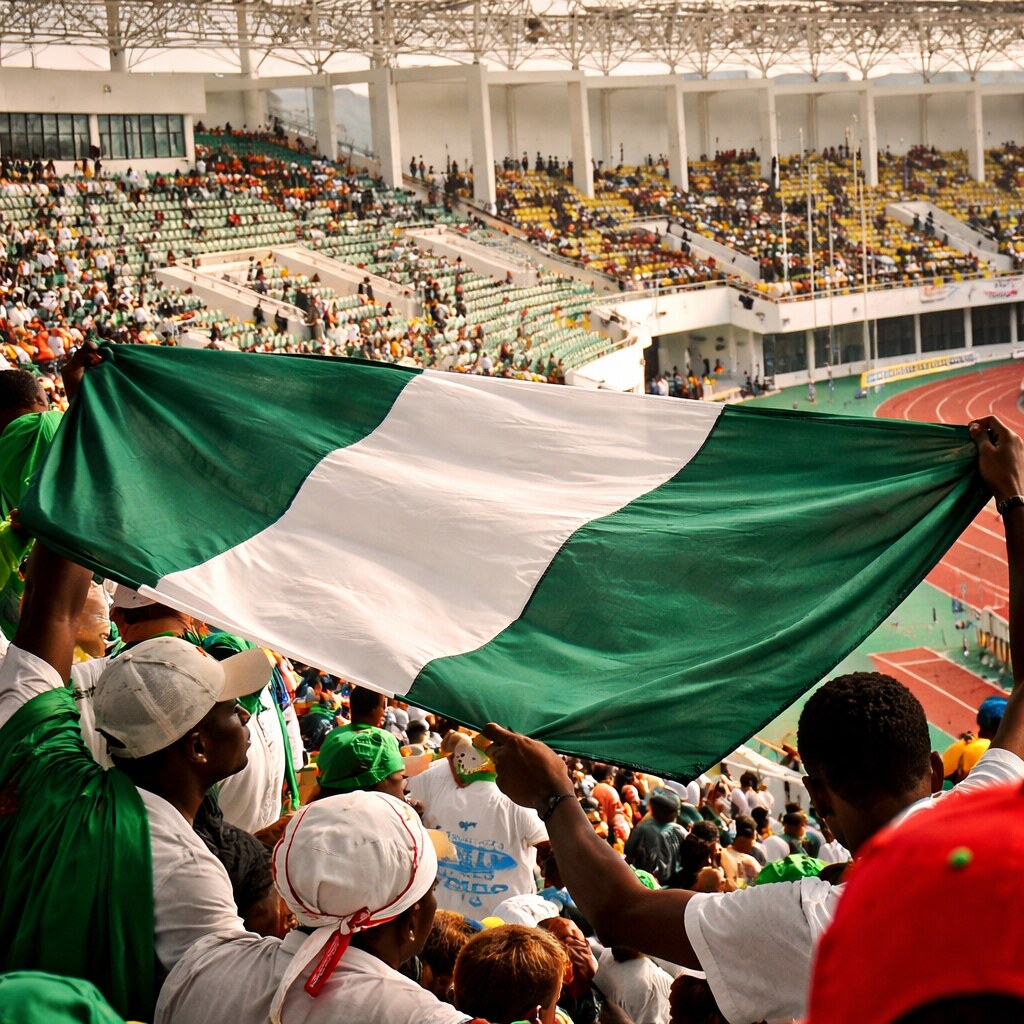 Photo of the Nigerian flag