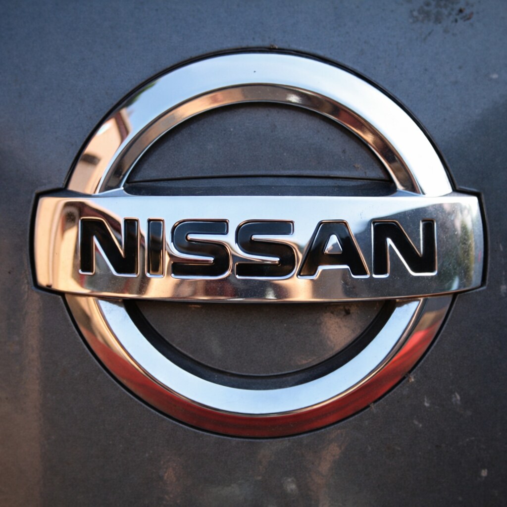 Photo of a Nissan badge