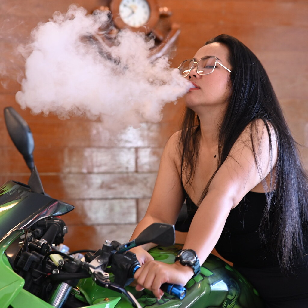 Photo of a nonchalant woman