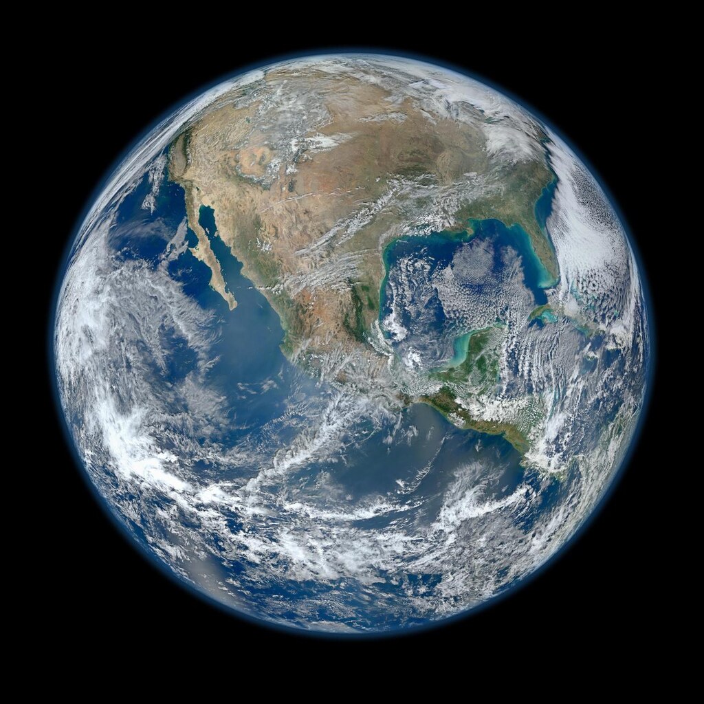 Photo of the continent of North America