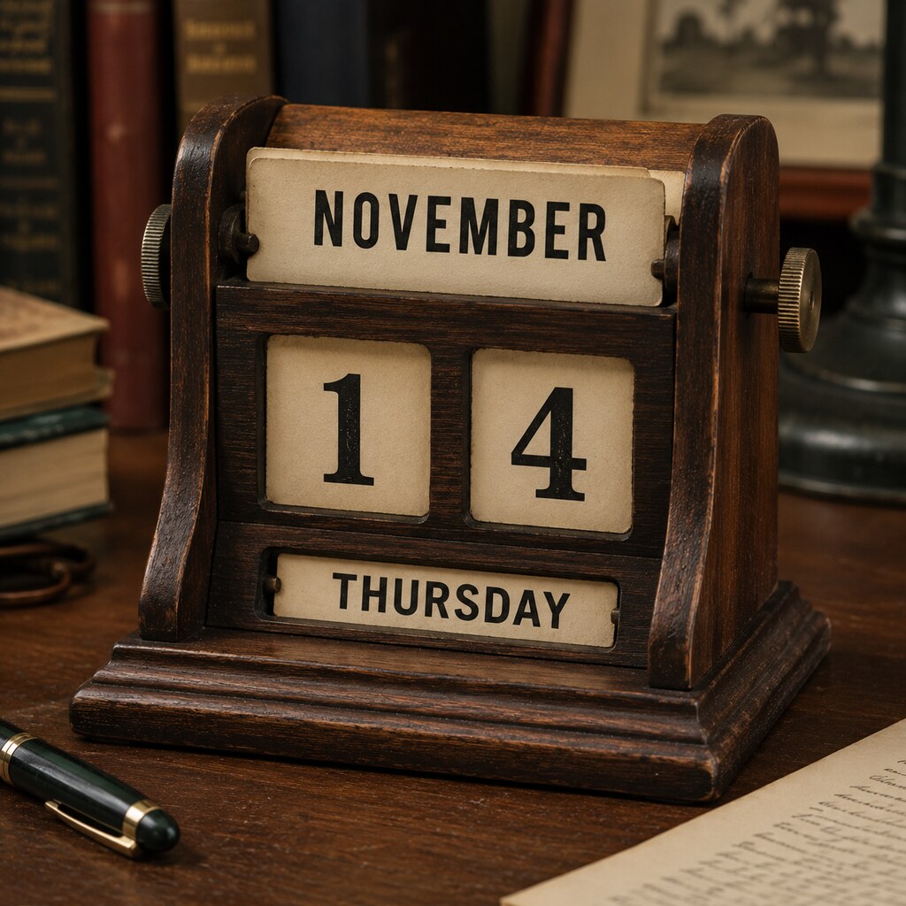 Generated image of a calendar saying November
