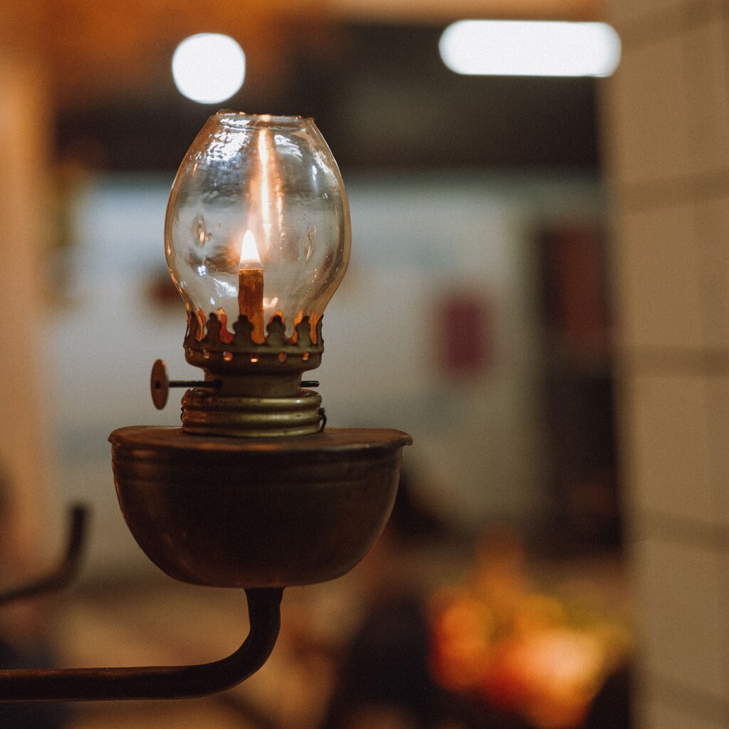 A photo of oil lamp