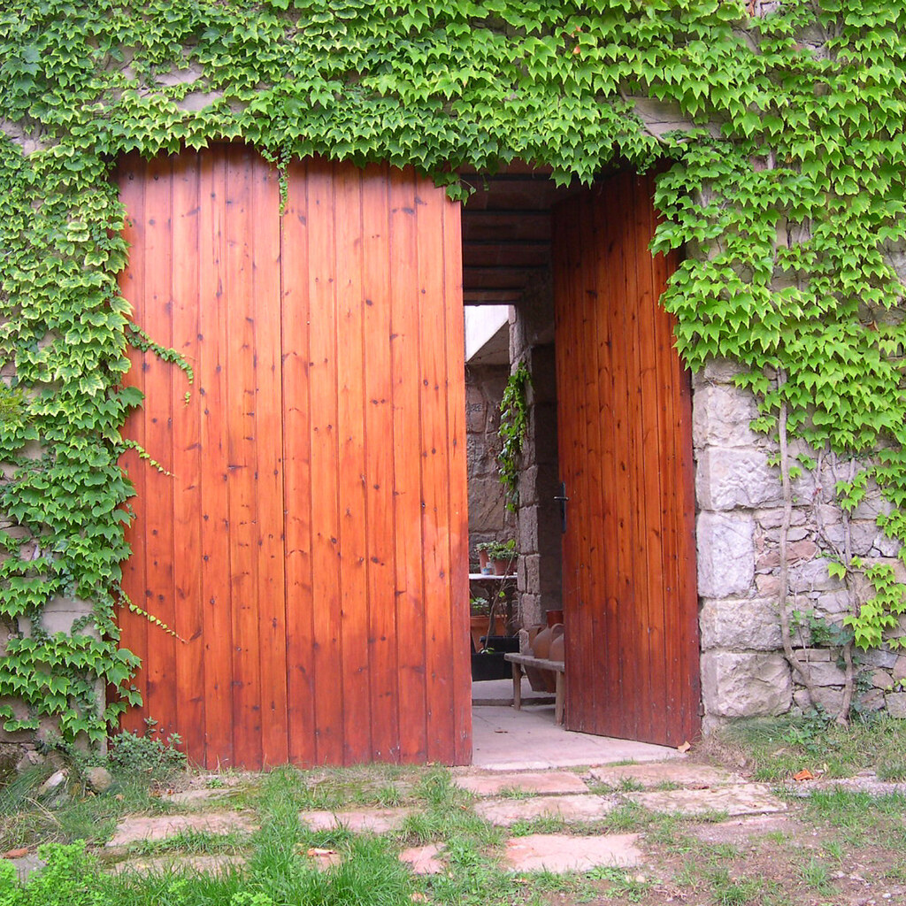 Photo of an open door