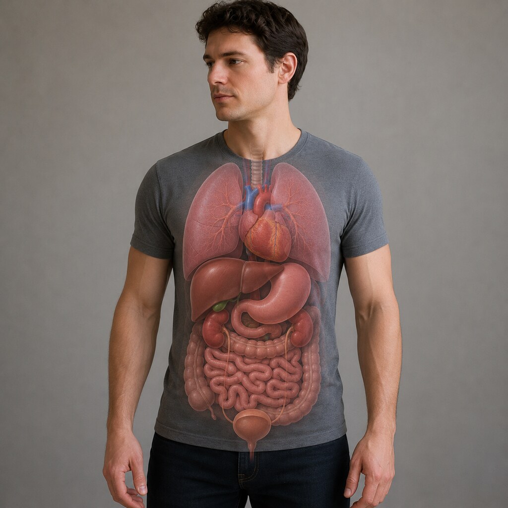 Generated image of internal organs