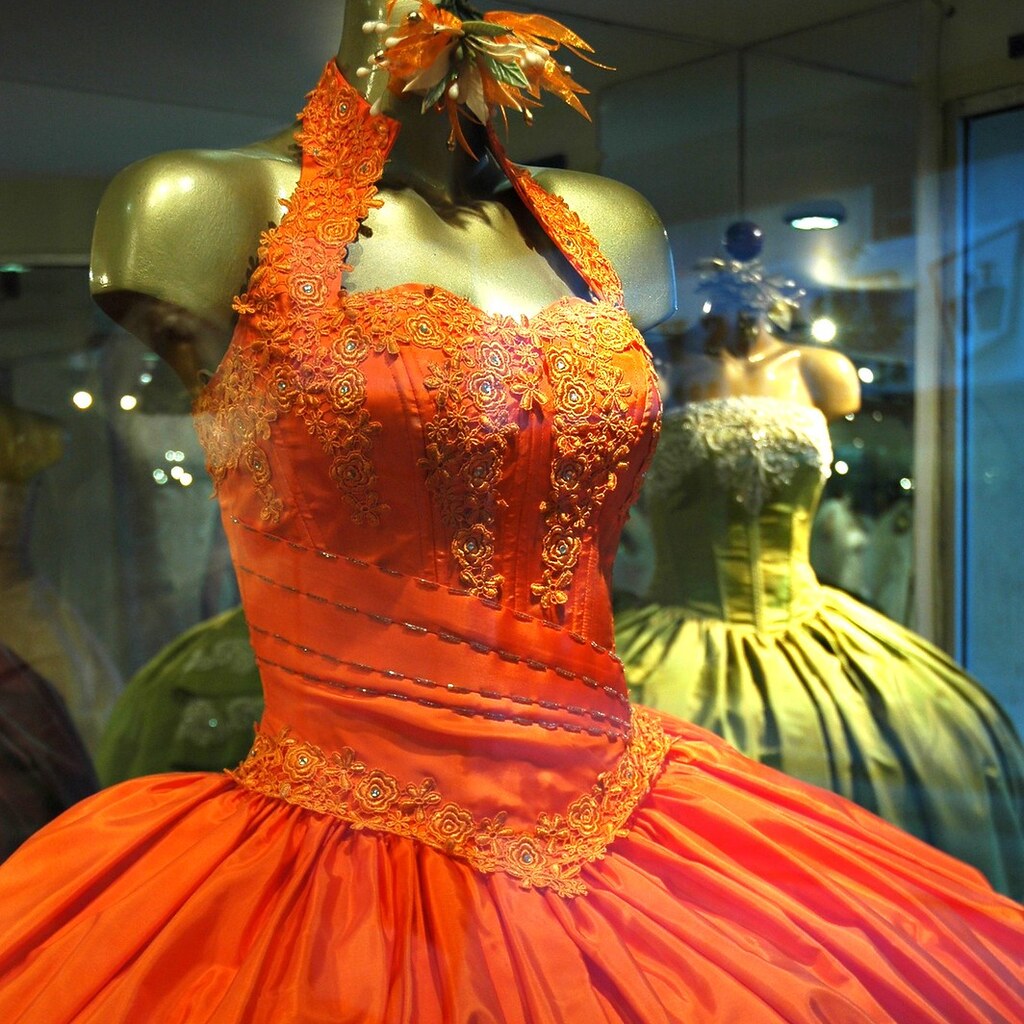 Photo of an orange dress