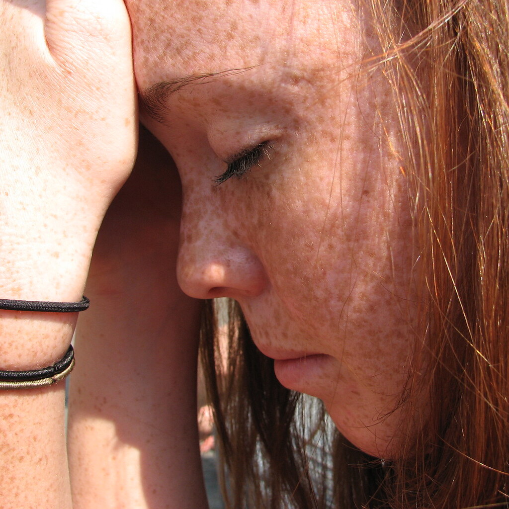 Photo of a woman in pain