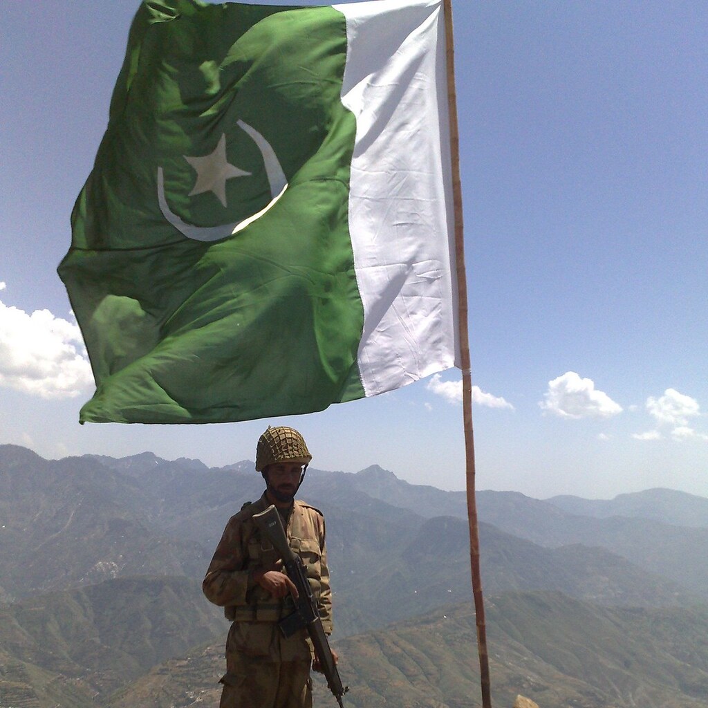 Photo of the Pakistani flag