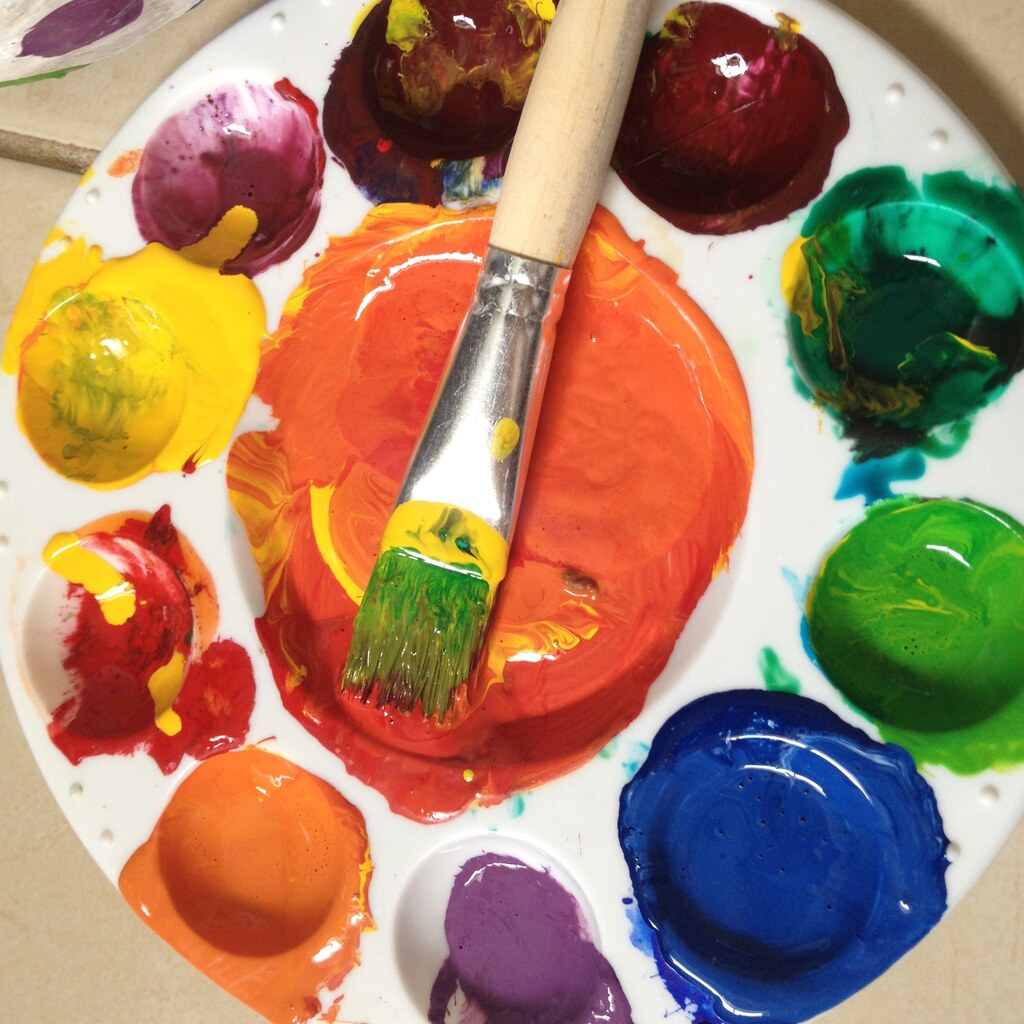 Photo of an artists palette