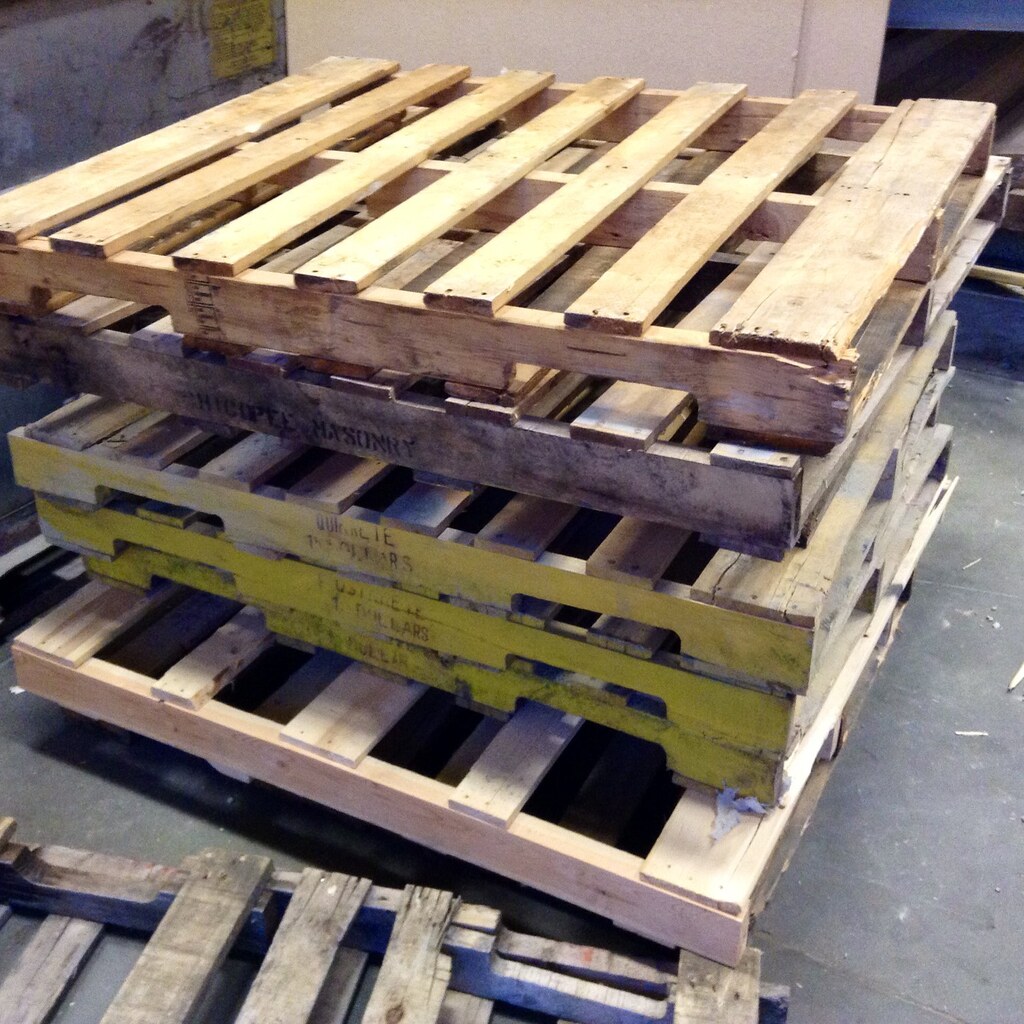 Photo of a stack of pallets