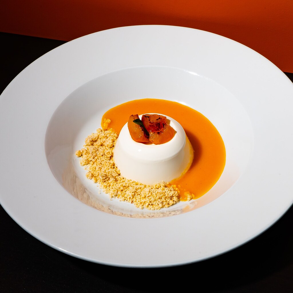 A photo of panna cotta