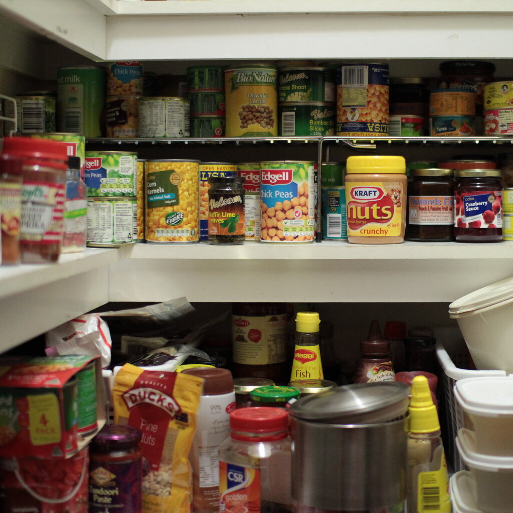 Photo of a full pantry