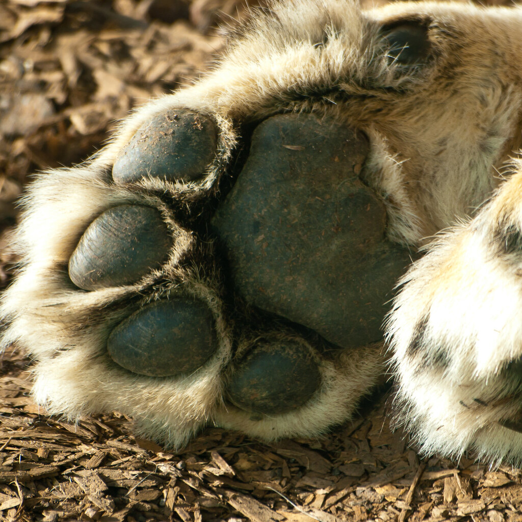 Photo of a lion's paw