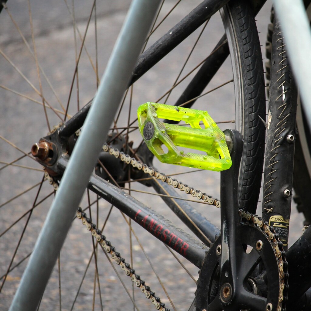 Photo of a bike pedal